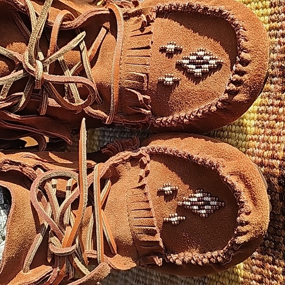 Suede Ankle Mukluks - Picture 7 of 8